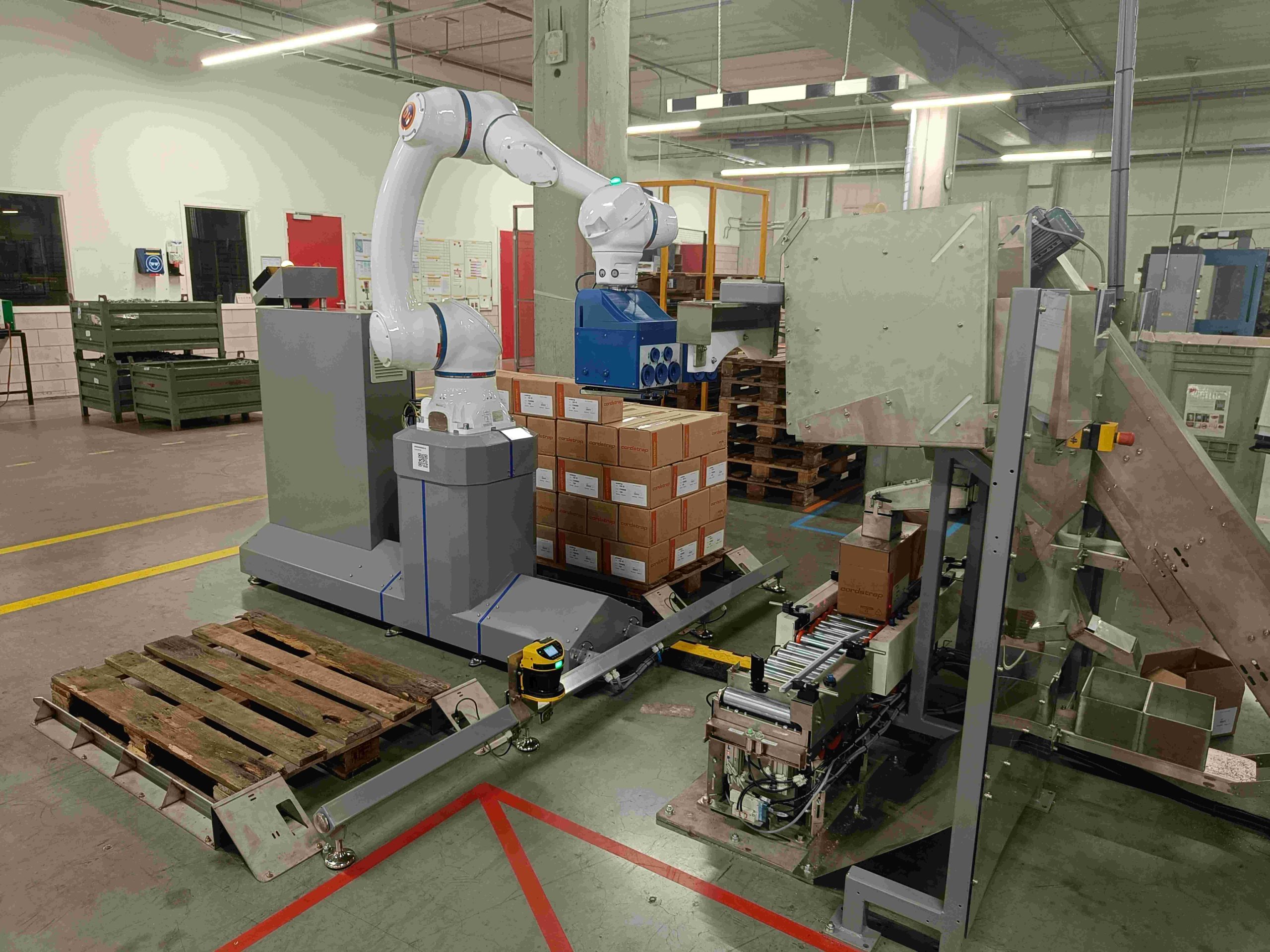DH Cobot dozenafvul en palletiser DH Cobot dozenafvul en palletiser
